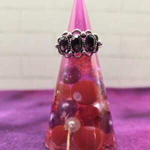 532. Vintage Avon Purple Brillance Adjustable Gemstone Ring